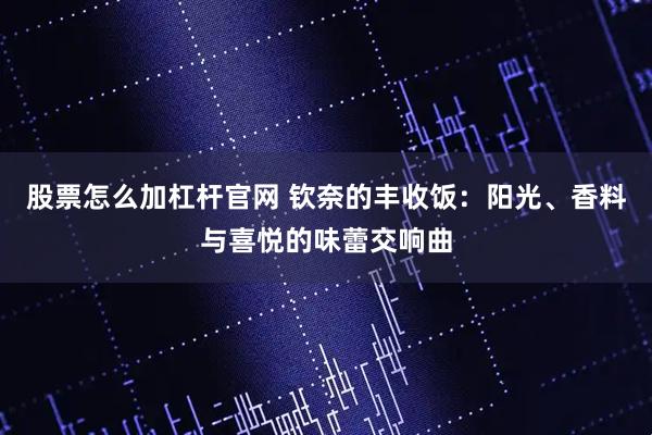 股票怎么加杠杆官网 钦奈的丰收饭:阳光、香料与喜悦的味蕾交响曲